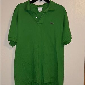 Lacoste Green Polo Shirt Classic Pique Cotton